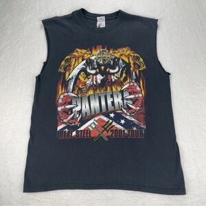 Vintage Pantera Tour T Shirt Men’s Size Large  2001 Real Steel Tour Sleeveless